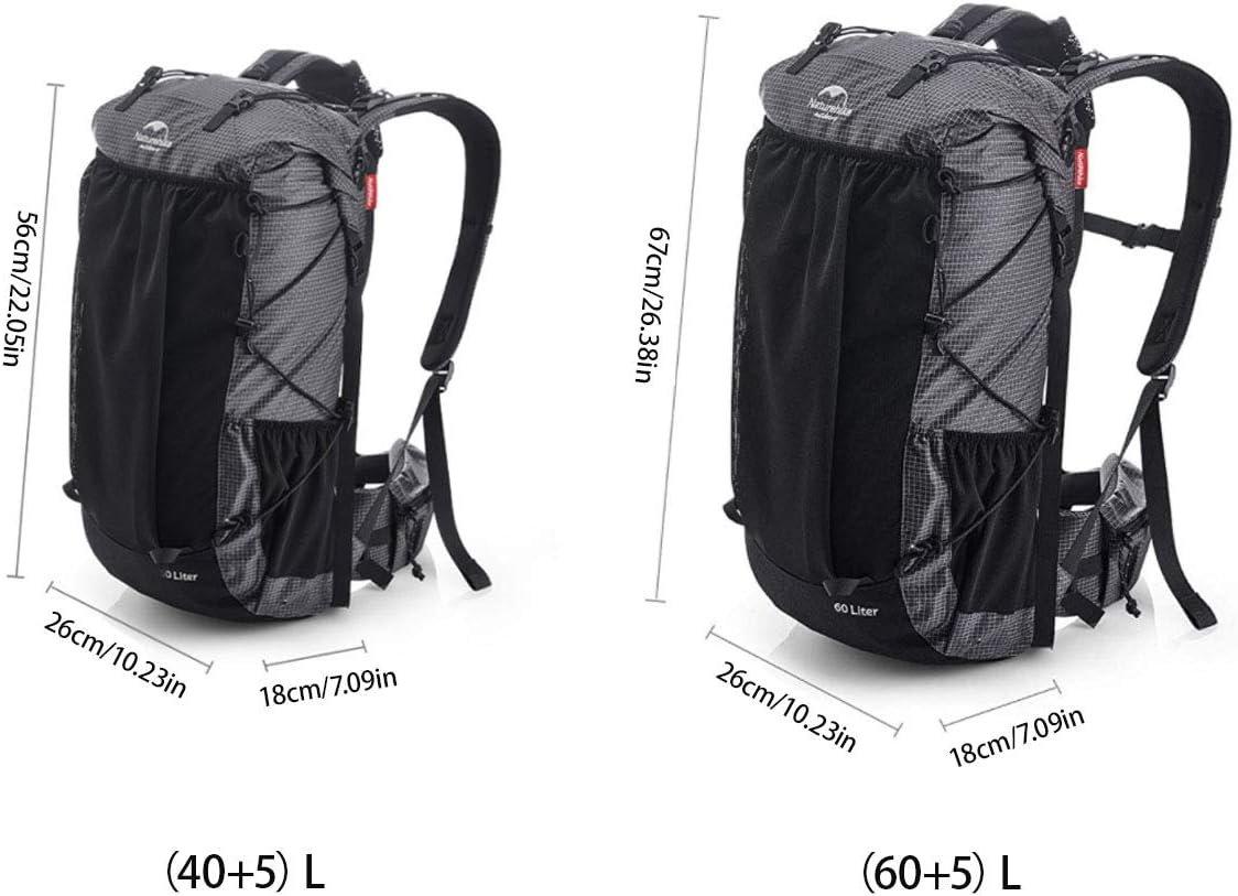 Naturehike 65L Internal Frame Hiking Backpack for Outdoor Camping Travel Backpacking, Ultralight Backpack for Adults - Image 6