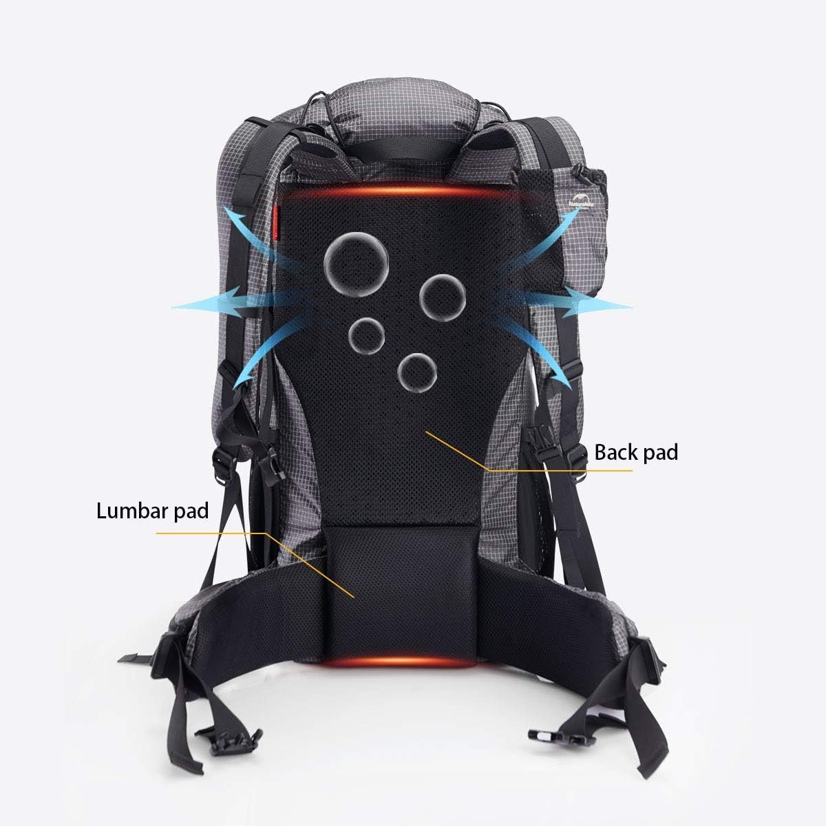 Naturehike 65L Internal Frame Hiking Backpack for Outdoor Camping Travel Backpacking, Ultralight Backpack for Adults - Image 4