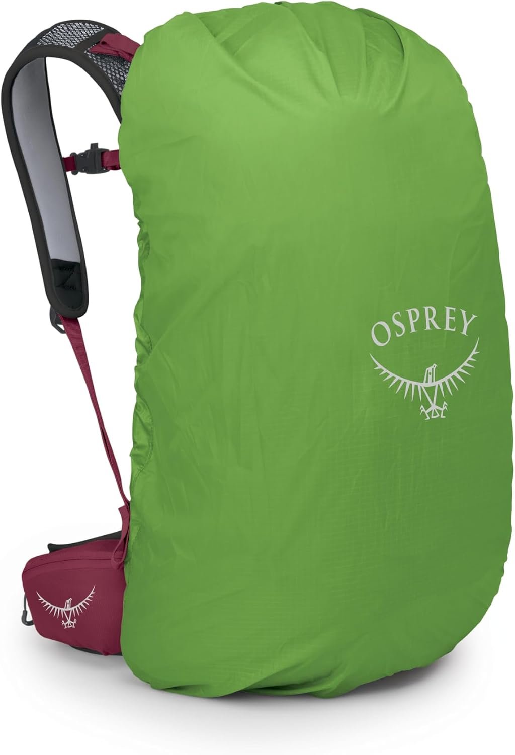 Osprey Hikelite 28L Lightweight Hiking Backpack - Durable Travel Daypack with Rain Cover for Men and Women, Chameleon/Black, S/M - Image 7