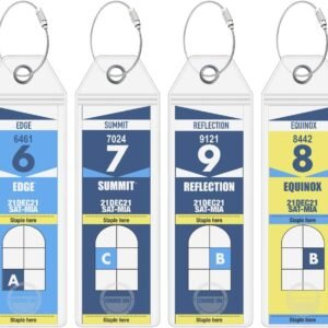 Cruise On Celebrity Cruise Luggage Tag Holder (4 Pack) – Fits All Celebrity Ships & Tags, Clear Travel Essentials for 2026-2027, Durable Waterproof Cruise Ship Accessories
