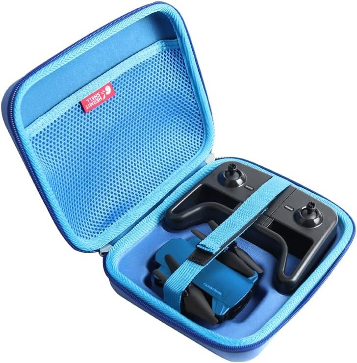 Hermitshell Travel Case for DEERC D20 Mini Drone (Blue)