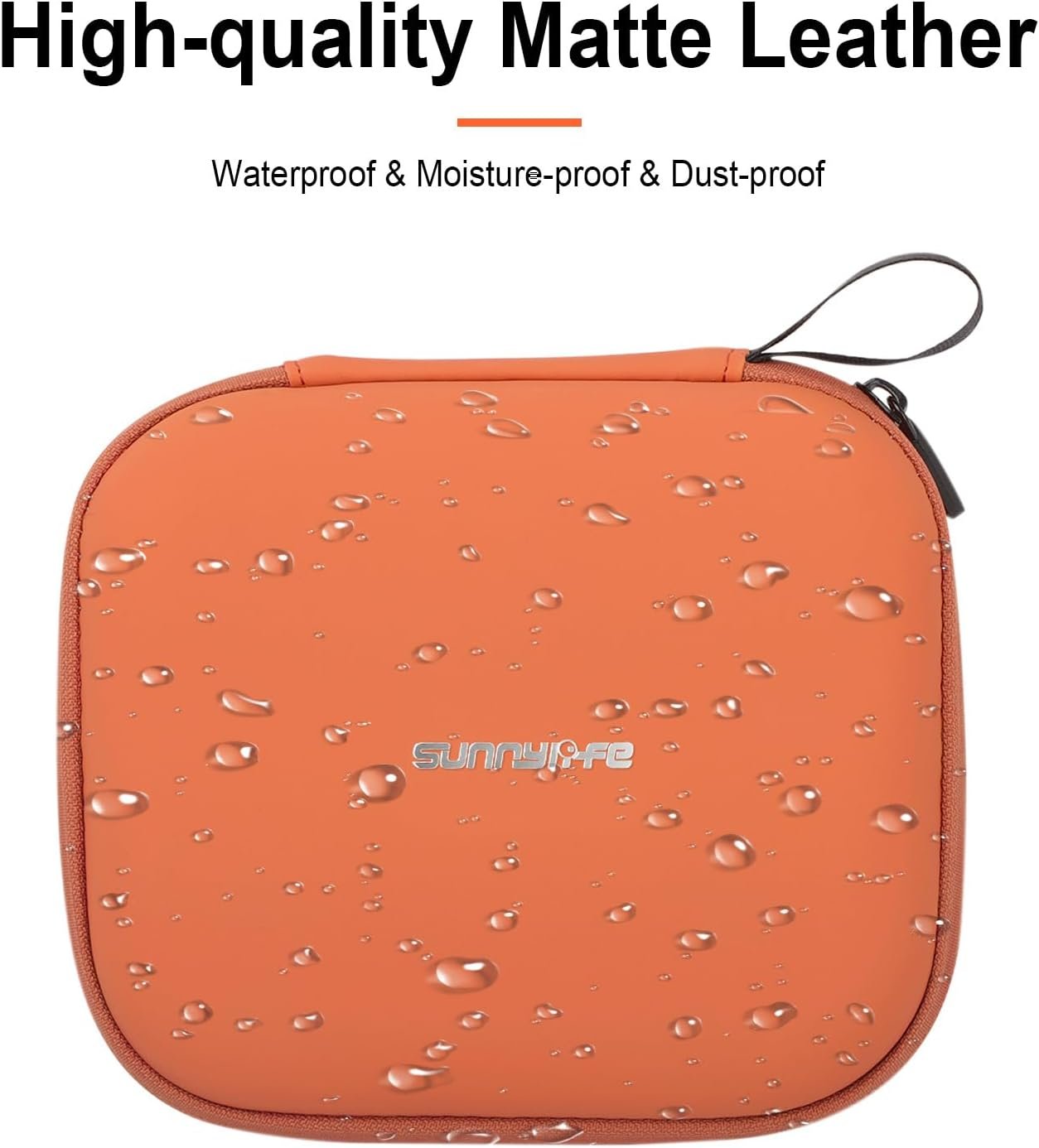 Sunnylife Carrying Case for DIJ NEO Drone, Portable Storage Travel Bag Case with Carabiner Hook for DJI NEO Drone and Accessories Protection, Orange - Image 4