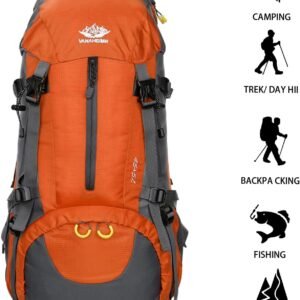 Esup 50L Hiking Backpack Men Camping Backpack with rain cover 45l+5l Lightweight Backpacking Backpack Travel Backpack