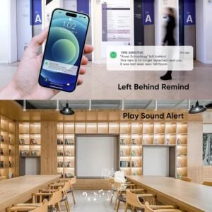 Luggage Tags Built-in Anti-Loss Tracker, Luxury Leather Luggage Tags for Suitcase, Travel Bags, Backpacks, Travel Organizer for Lost Baggage Prevention (Creamy White)