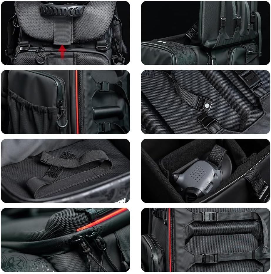 HGLRC FPV Drone Backpack Case Shoulder Bag for FPV Racing Quadcopter Drone and Parts for DJI FPV Combo - Image 4