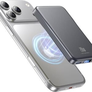 Magnetic Portable Charger, 10000mAh for Magsafe Battery Pack, 20W Fast Charging Power Bank, Travel Essential of Wireless Charger Compatible with iPhone 17/16/15/14/13 Pro/Max/Air/Plus-SpaceGray