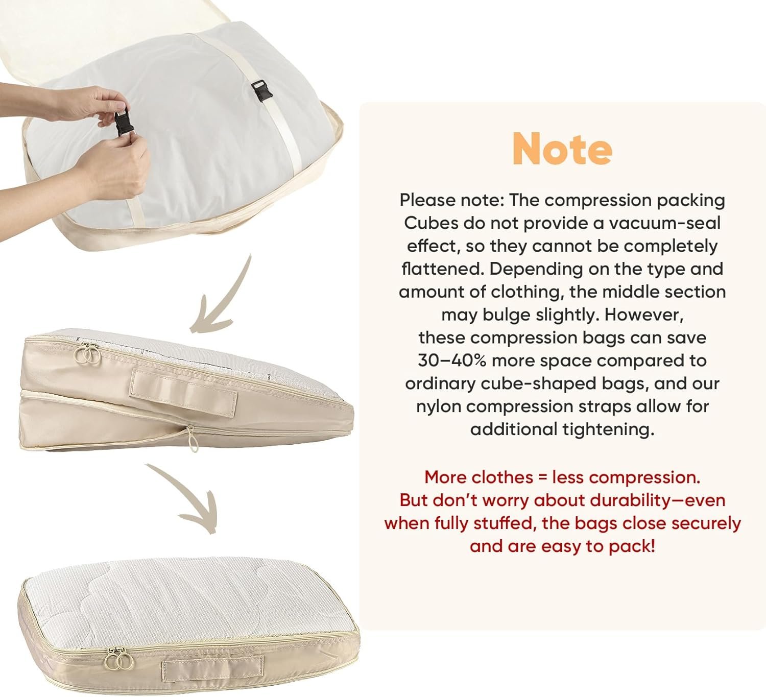 Compression Packing Cubes for Travel 9 Set, Expandable Large Luggage Packing Organizers Suitcase Organizer Cubes with Liquids Bags & Hanging Toiletry Bag, Travel Accessories Luggage Carry On Suitcase - Image 5