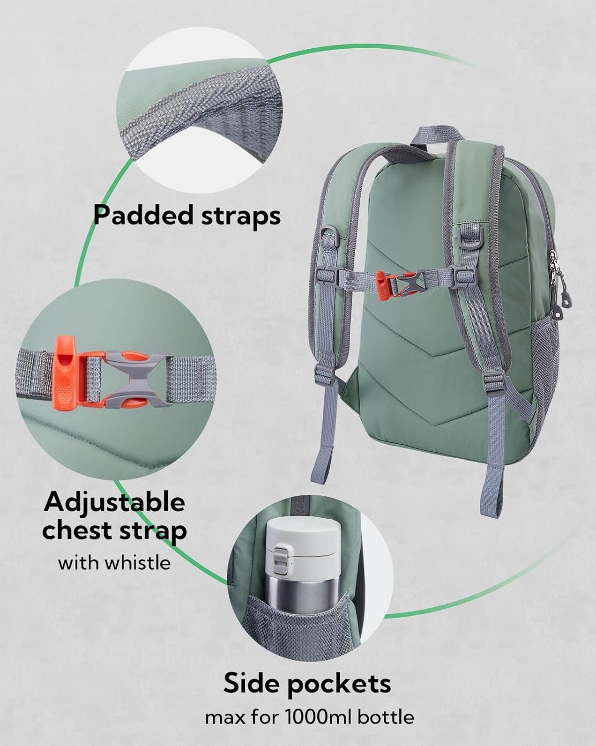 WATERFLY 12L Small Hiking Backpack: Day Pack Lightweight Travel Bag Camping Fitness Cycling Outdoor Sports Daypack For Women Men - Image 4
