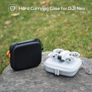 ProCase DJI Neo Carrying Case, Portable Travel Hard Shell Shockproof Cover for DJI Neo Drone (Case Only) -Orangeblack