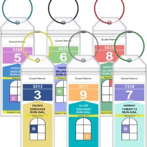 Cruise Luggage Tag Holder for Royal Caribbean Ships & Celebrity, 6Pack Clear Tags Cruise Travel Essentials for 2025-2026