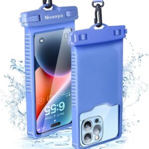Niveaya IPX8 Waterproof Phone Pouch Case Compatible for iPhone 17 16 15 14 13 12 Pro Max Up to 7″, Cruise Ship Essentials Must Haves Dry Bag for Vacation Beach Travel Kayak Accessories