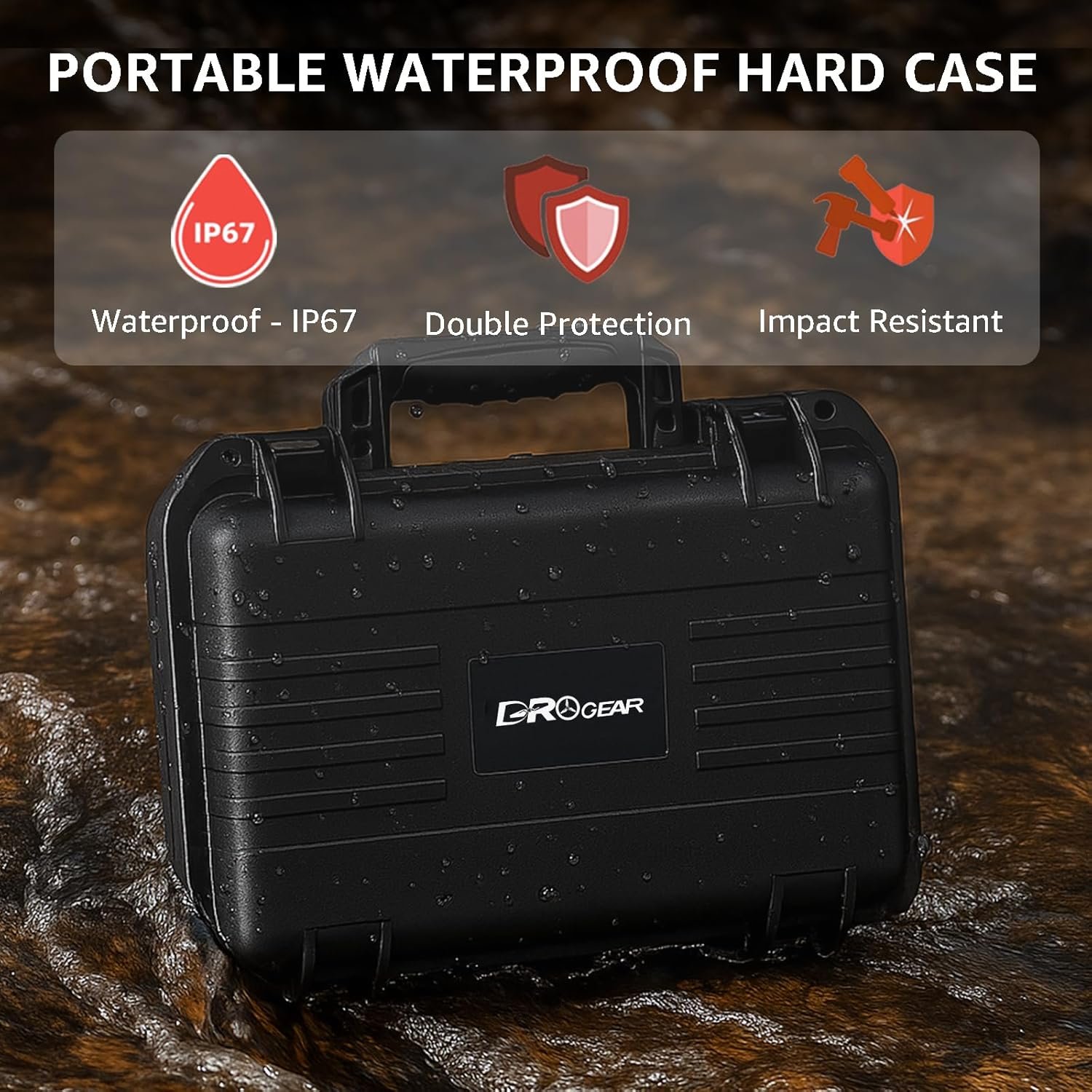 Travel Hard Case for DJI Flip, Fly More Combo | Holds Up to 7 Batteries, Fits Drone, DJI RC 2 / RC-N3 Remote Controller, Charging Hub & Accessories | IP67 Waterproof, Shockproof, Dustproof - Image 5