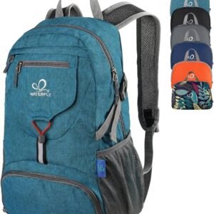 WATERFLY Small Lightweight Packable Backpack: 20l Ultra Light Foldable Travel Hiking Camping Daypack Day Pack for Man Woman