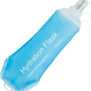 AXEN Soft Flask TPU Foldable Running Hydration Flask, Soft Collapsible Water Bottle for Hydration Pack Cycling Marathon Running Hiking