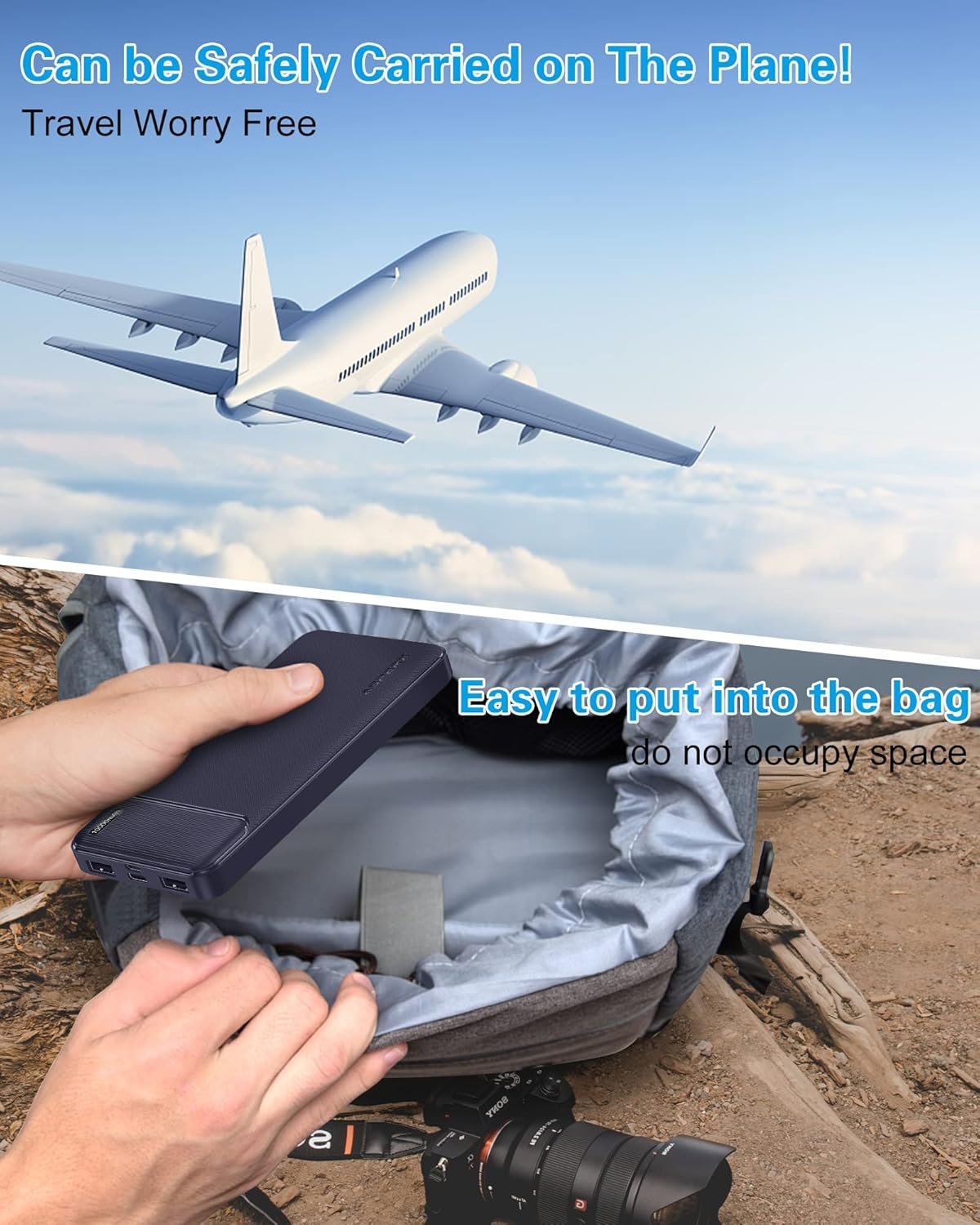 AsperX 2-Pack 10000mAh USB C Output Portable Charger Power Bank Fast Charging, Portable Battery Bank External Battery Pack for iPhone, Samsung, Google LG and Heated Vest - Image 7