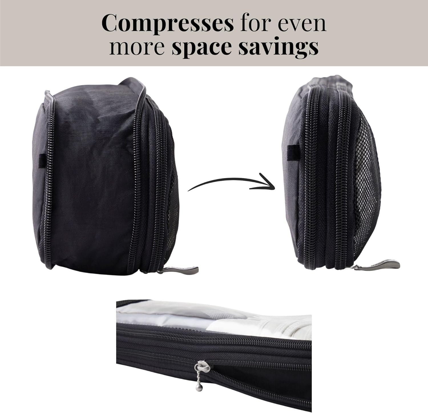 Baggallini Long Compression Cube - Lightweight Compression Packing Cube for Travel - Image 2