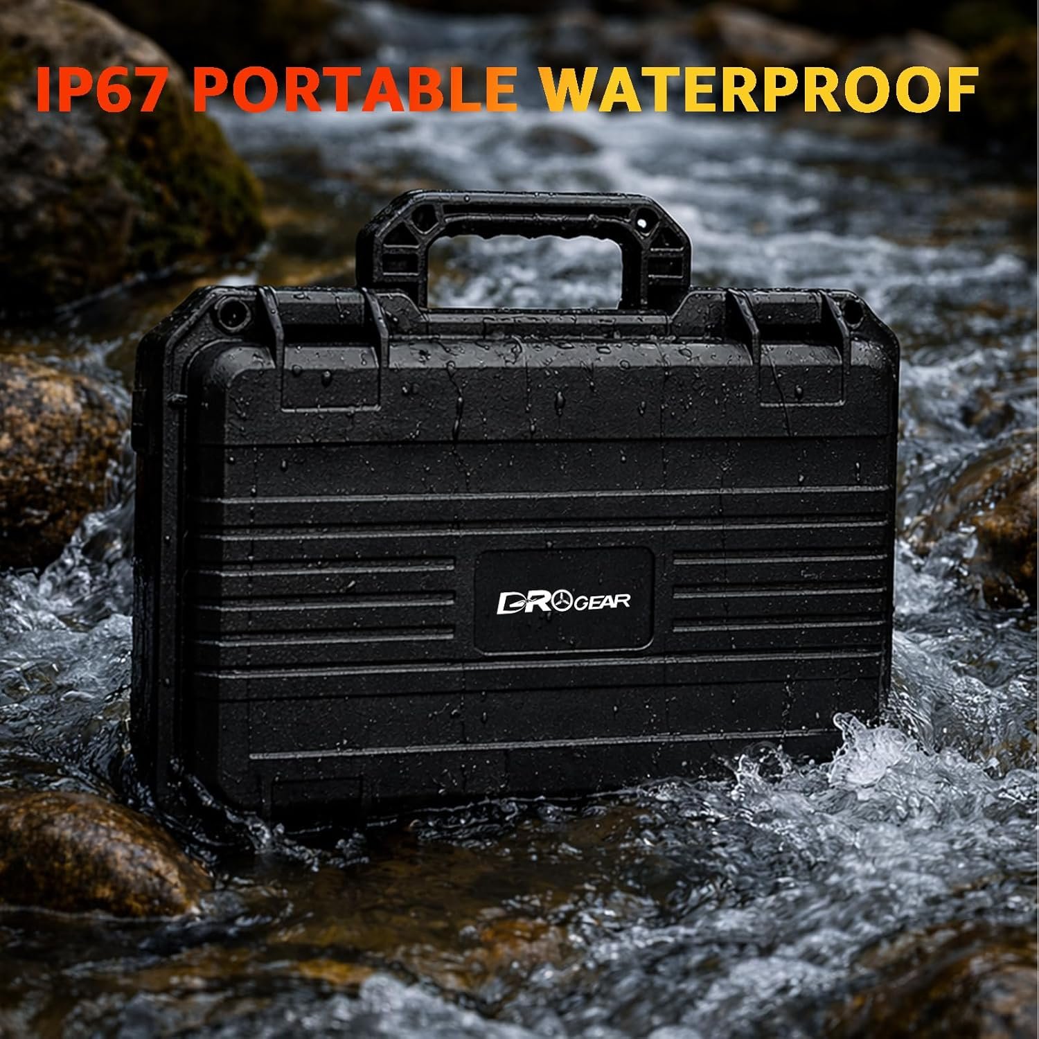 Travel Hard Case for DJI Flip, Fly More Combo | Holds Up to 7 Batteries, Fits Drone, DJI RC 2 / RC-N3 Remote Controller, Charging Hub & Accessories | IP67 Waterproof, Shockproof, Dustproof - Image 4