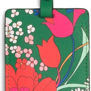 Ban.do Getaway Suitcase Tag for Travel, Durable Vegan Leather Luggage Identifier