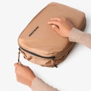 Aerotrunk Ultralight Compression Packing Cubes – Lightweight Travel Organizers for Suitcases and Luggage (6-Pack, Mocha)