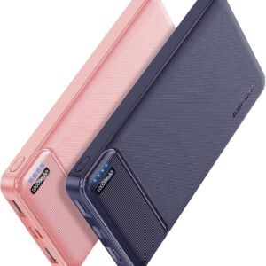 AsperX 2-Pack 10000mAh USB C Output Portable Charger Power Bank Fast Charging, Portable Battery Bank External Battery Pack for iPhone, Samsung, Google LG and Heated Vest