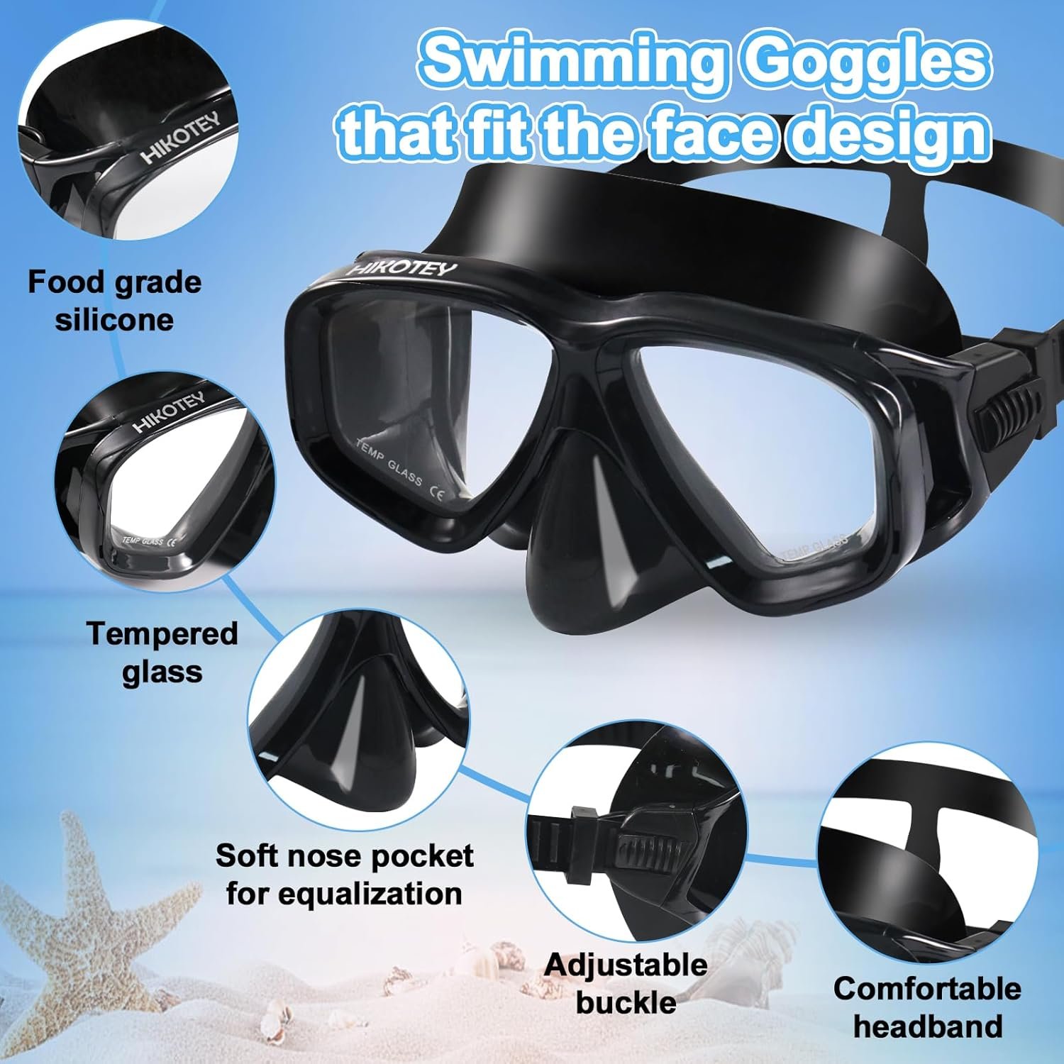 Snorkeling Set for Adults, Full Dry Snorkeling Mask Set for Adults, Anti-Fog Protection, Unisex,HD Panoramic View - Image 2