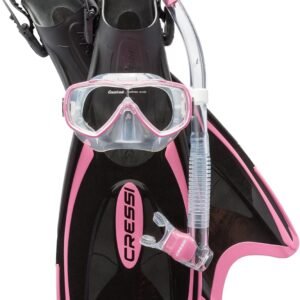 Cressi Adult Light Weight Premium Travel Snorkel Set – Mask & Fins Made in Italy – Palau Set: by Cressi, Quality Since 1946