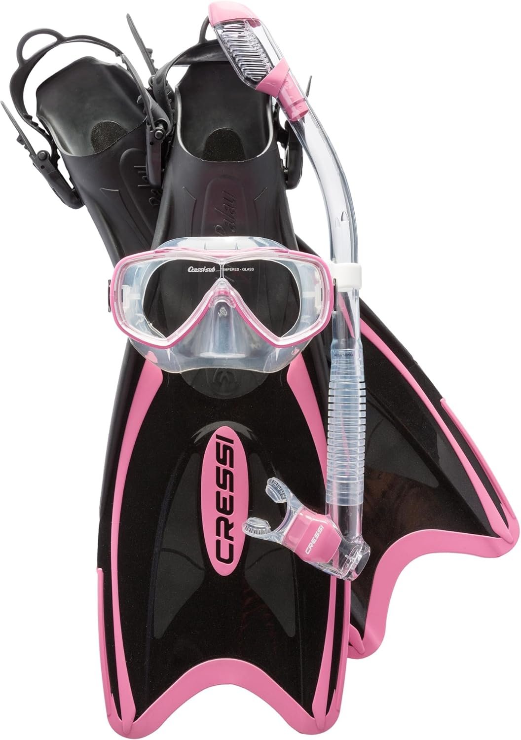 Cressi Adult Light Weight Premium Travel Snorkel Set - Mask & Fins Made in Italy - Palau Set: by Cressi, Quality Since 1946 - Image 2