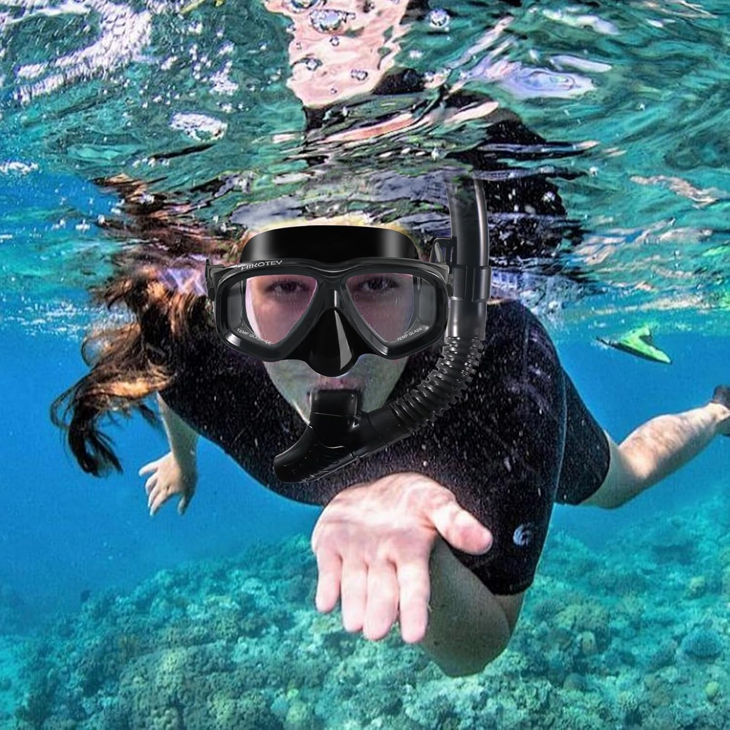 Snorkeling Set for Adults, Full Dry Snorkeling Mask Set for Adults, Anti-Fog Protection, Unisex,HD Panoramic View - Image 7