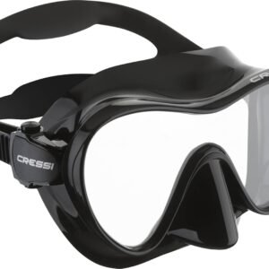 Cressi F1 Frameless Snorkel Mask – Low-Profile Snorkel Gear – Fold-Flat Snorkeling Gear for Adults – Comfort Fit & Scuba Mask