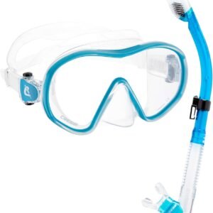 Cressi Single Lens Frameless Scuba Mask & Dry Snorkel for Snorkeling, Scuba Diving, F-Dual & Supernova Dry: Designed in Italy