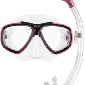 Cressi Adult Snorkel Kit- Lightweight Mask & Snorkel Combo for Snorkeling- Focus & Supernova Dry – Designed in Italy