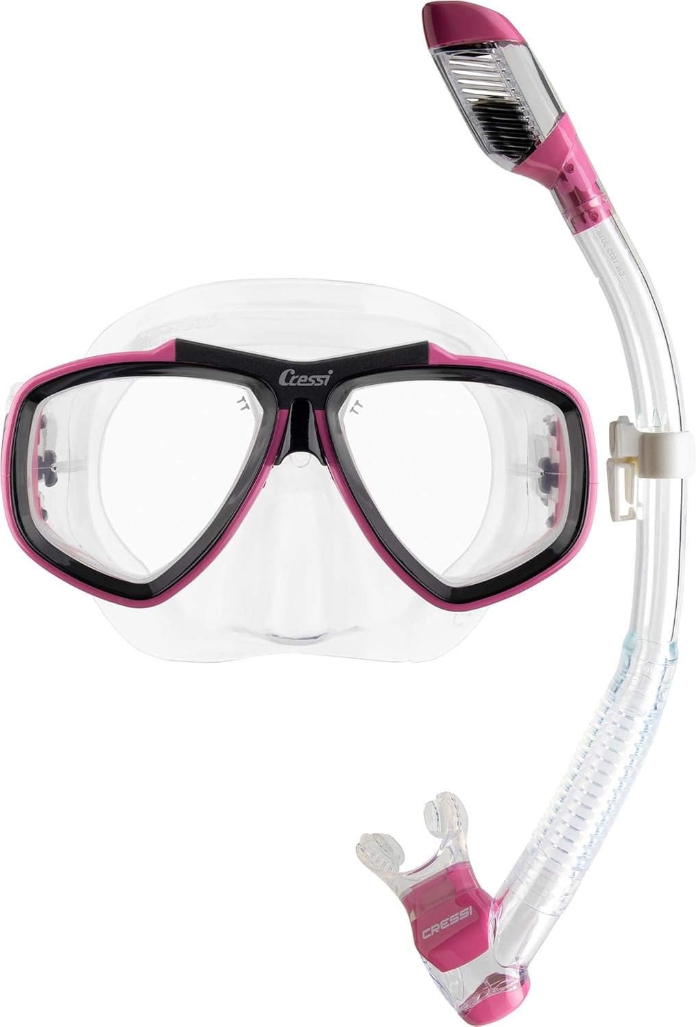 Cressi Adult Snorkel Kit- Lightweight Mask & Snorkel Combo for Snorkeling- Focus & Supernova Dry - Designed in Italy
