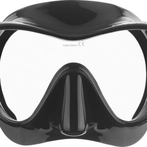 Cressi F1 Frameless Snorkel Mask – Low-Profile Snorkel Gear – Fold-Flat Snorkeling Gear for Adults – Comfort Fit & Scuba Mask