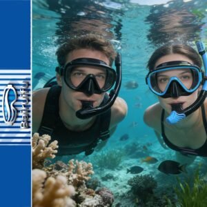 2 Packs Dry Snorkel Mask Set Snorkeling Gear for Adults Scuba Diving Mask Swimming Glasses Swim Dive Mask Nose Cover Free Diving