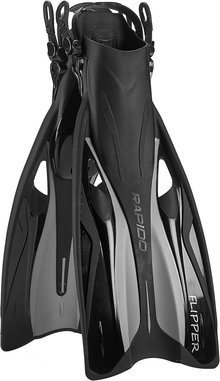 Phantom Aquatics Frameless Snorkel Mask Fin Snorkeling Set - Image 5