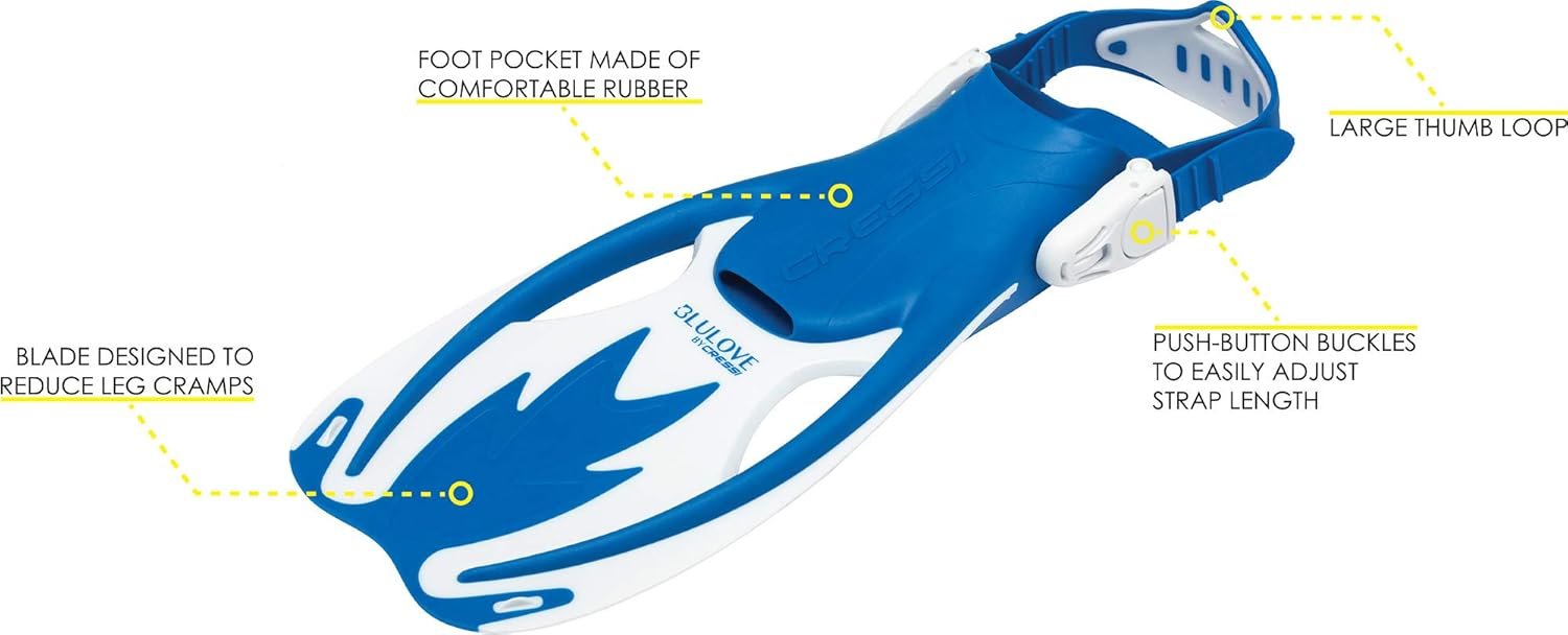 Cressi Junior Snorkeling Kit for Young Aged 3 to 10 - Mask + Dry Snorkel + Adjustable Fins + Net Bag - Lightweight Colorful Equipment - Rocks Pro Dry Set - Image 3