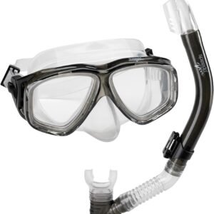 Speedo Unisex-Adult Swim Snorkel Dive Mask Anti-Fog with Nose Cover Adventure Series