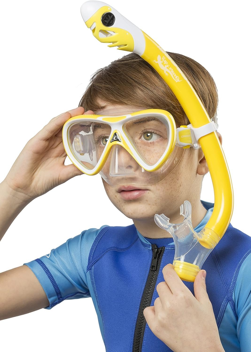 Cressi Snorkeling Silicone Set (mask & Dry Snorkel) for Kids Aged 5 to 15 Year Old - Ocean Junior: Designed in Italy - Image 6