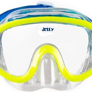 Mares Kids’ Combo Jelly Snorkeling Gear Set, Soft Adjustable Silicone Mask & Ergonomic Flexible Snorkel for Ages 4-7, 411797